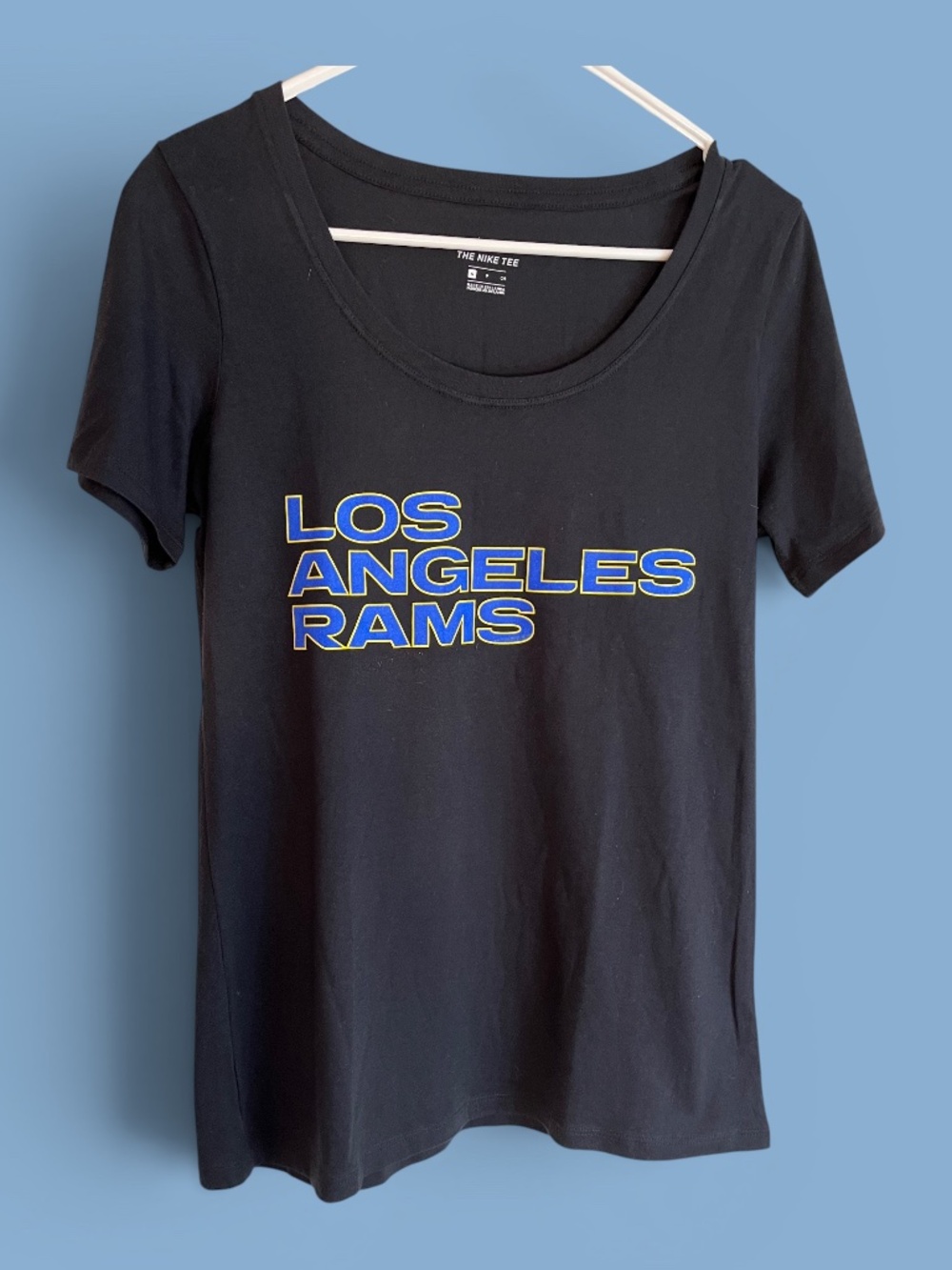 Nike Los Angeles Rams Black Cotton Tee Size Small NWOT